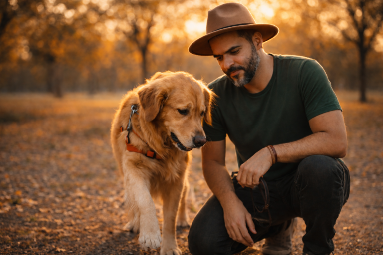 cão caminhando na calçada quente em dia de sol, risco de queimadura nas patas