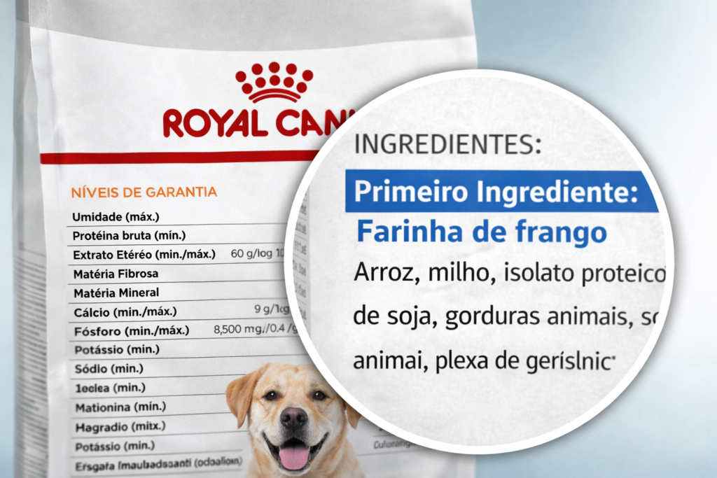 como ler o rótulo de ração para cães