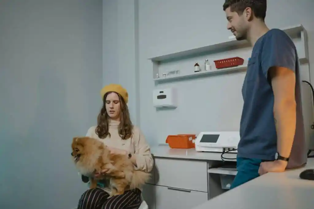 tutor observando sintomas dos pets em cão e gato